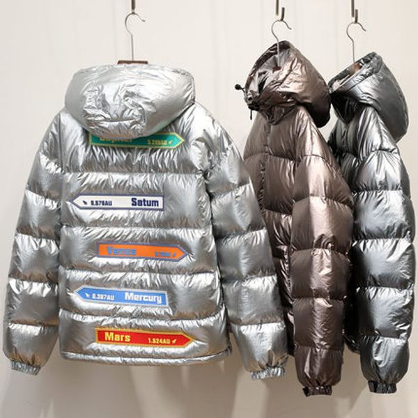 

человек зима пуховик пальто длинные теплые серебряные парки монголия овец мех утка вниз пальто куртка, Black