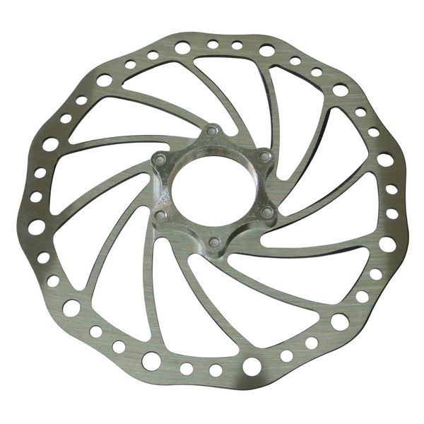 

stainless steel bike disc brake rotor 160mm 6 bolt style w/ 48mm flange adapter