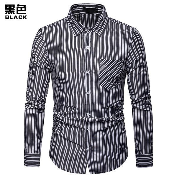 

men,shirt men,men's shirts,fashion casual shirts,printed shirts, men's lapel shirts, long sleeve shirt men, men's clothing, White;black