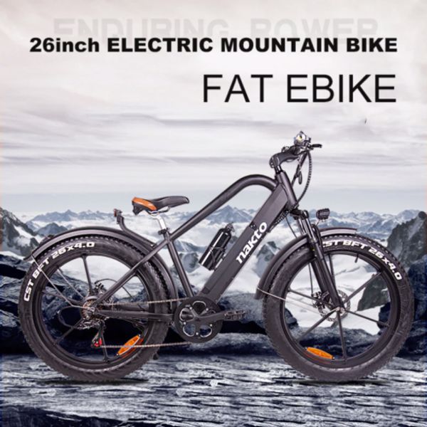

новый 48v 750w 26 " fat ebike электрический велосипед магниевый сплав, Silver;blue