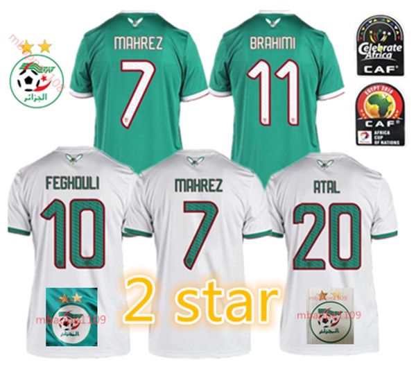 

2 tar algeria thailand home white 2020 occer jer ey football hirt algeria away green occer hirt 19 20 mahrez football ize xl