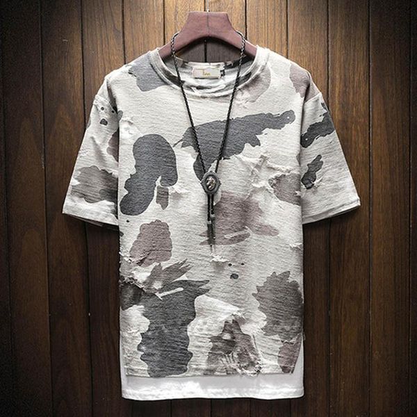 

ostrich summer t shirts men fashion short sleeve men round neck cotton camouflage shirt t shirts new arrival, White;black