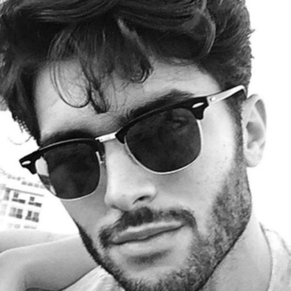

classic square men sunglasses women brand designer 2020 retro vintage sun glasses for women men male lady female, White;black