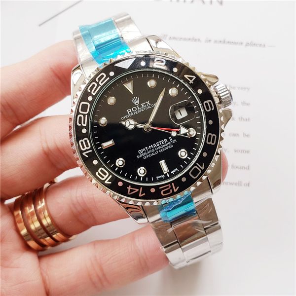 

all pointers work brand luxury automatic watch 4 needles mens watches new luxury fashion brand watch men clock gift relogio wristwatches, Slivery;brown
