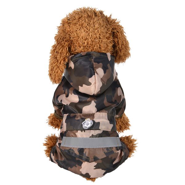 

dog raincoat pet raincoat hoodies waterproof dogs clothes for rain yellow/red/camouflage/blue french bulldog puppy clothing