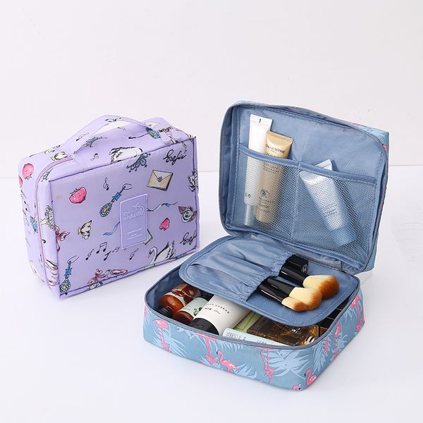 

new women cosmetic bag 2019 nylon toiletry kit organizer waterproof portable makeup bag travel necessity beauty case wash pouch