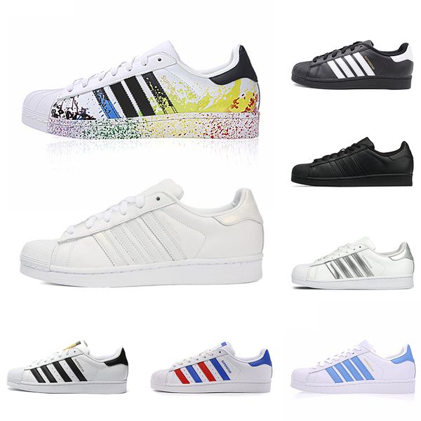 

superstar men women platform sneakers casual leather shoes superstars 80s pride super star triple black white mens trainers sports