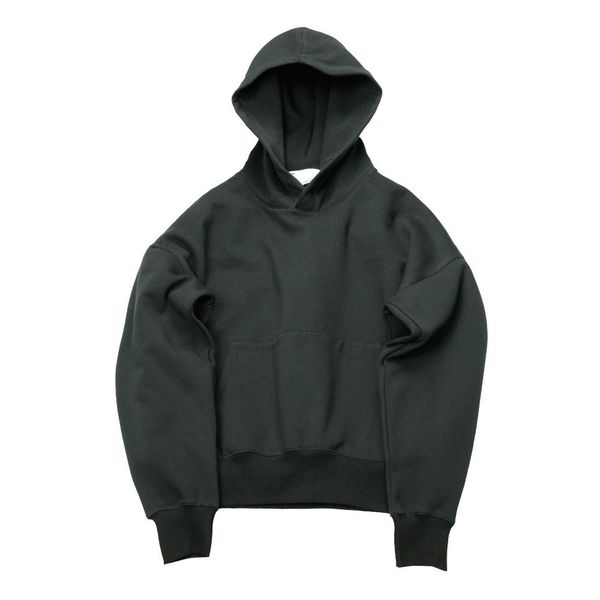

hip hop hoodies with fleece warm winter mens kanye west hoodie sweatshirt swag solid pullover fashion elegant, Black