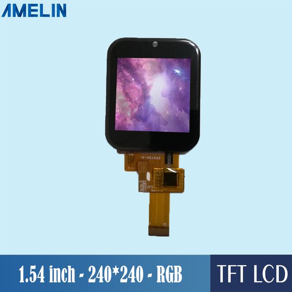 Display del modulo LCD da 1,54 pollici 240 * 240 tft con pannello touch CTP e display con interfaccia RGB per smartwatch quadrato