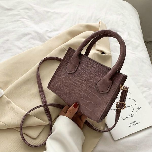 

designer women's bag summer new fashion texture small square bags simple atmosphere newset single shoulder messenger bag