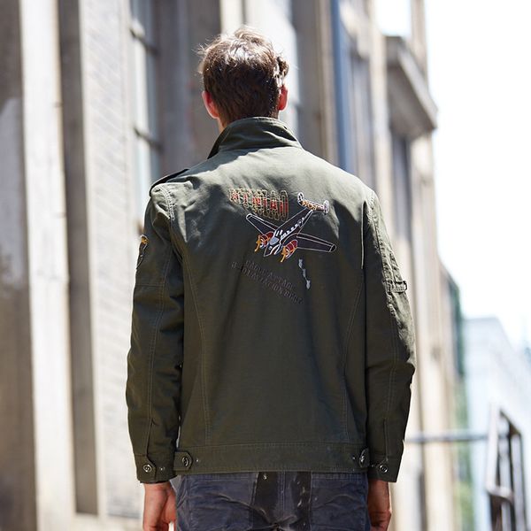 

male spring autumn casual jacket tactical outerwear army green khaki cargo clothing plus size m-4xl, Black;brown