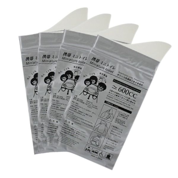 

4pcs 600ml emergency portable car urine bag vomit bags mini mobile toilets disposable handy kids using outdoors mini w.c