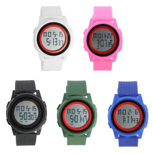 

fashion simple smart watch satch waterproof silicone sports watches, Slivery;brown