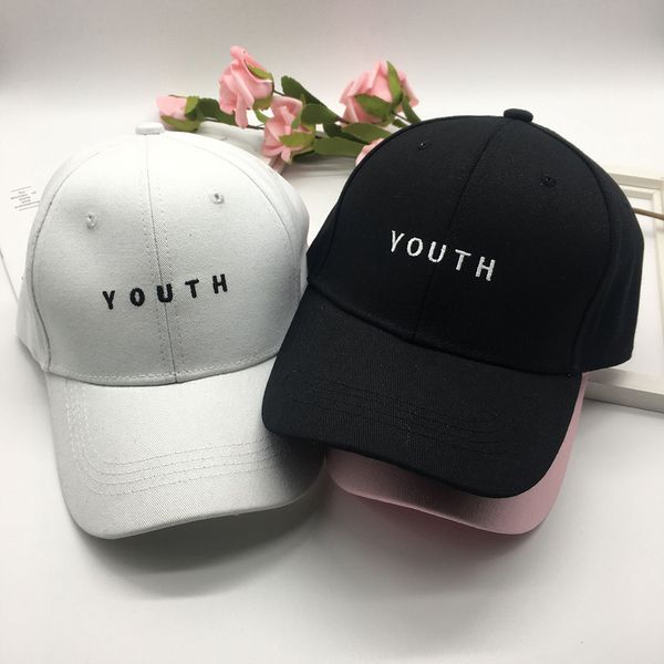

spring and summer new korean alphabet baseball cap male and female simple fashion couple duck tongue cap bend eaves hat, Blue;gray