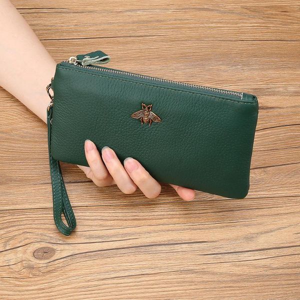 

wallet women design portefeuille femme genuine leather clutch women wallets fashion long carteira feminina day clutches