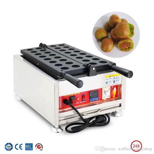 

commercial digital display waffle machine round egg waffle cake maker flip kaya ball oven tea shop baking snack equipment