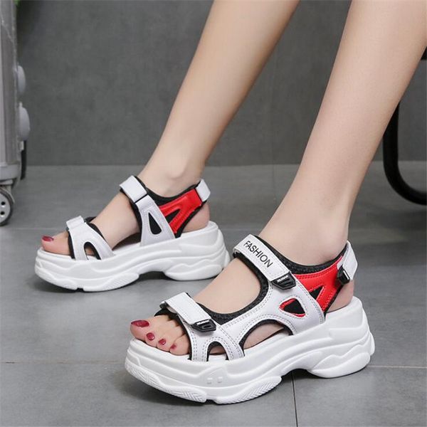 

fashion open-toed women sport sandals casual platform women sandals beach shoes outdoor hollow out shoes waterproof 2020, Black