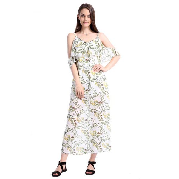 

горячая мода лето горячие сексуальные женщины танк шифон пляжное платье без рукавов сарафан цветочные длинные платья взъерошенные платье без, Black;gray