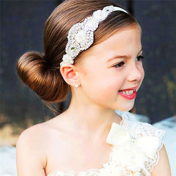 Baby Kids Shiny Rhinestone Headbands Infant Girls Hand Made