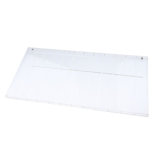 

clear acrylic makeup nail art pens brush manicure tools holder organizer, 12 slots