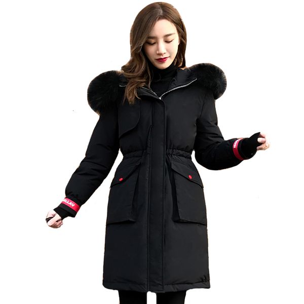 

new winter jacket size 5xl 6xl with thick skin cap tights for 2019, Black
