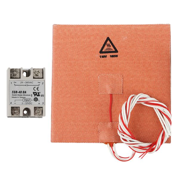 

180w heatbed 150x150mm hot bed сложение тарелка + ssr-da твердотельные реле