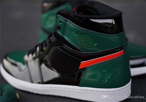 

2019 est authentic 1 high og solefly art basel black nrg 1s basketball shoes for men sports sneakers with original box