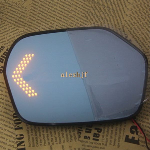 

car rearview mirror lens for honda cr-v 2012-2015, large field of vision, anti-glare, blue mirror, turn signals lights, heat demisting