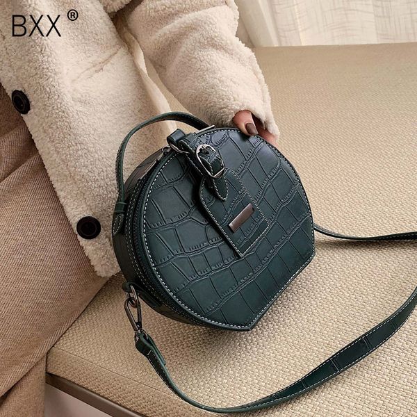 

bxx] mini round pu leather crossbody bags for women 2019 fashion designer totes female shoulder messenger bag lady handbag a254