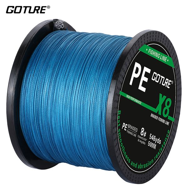 

goture 500m super strong 8 strand fishing line multifilament pe braided lines lake sea rope for carp fishing saltwater