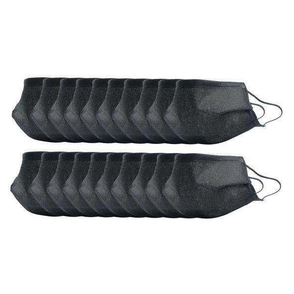 

20pc washable reusable mouth face mask cover anti-dust haze prodution black