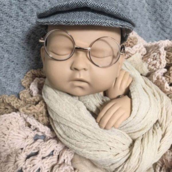 

newborn pgraphy lesson training model metal ball joint doll newborn props for baby p shoot studio practice doll stuff, Yellow