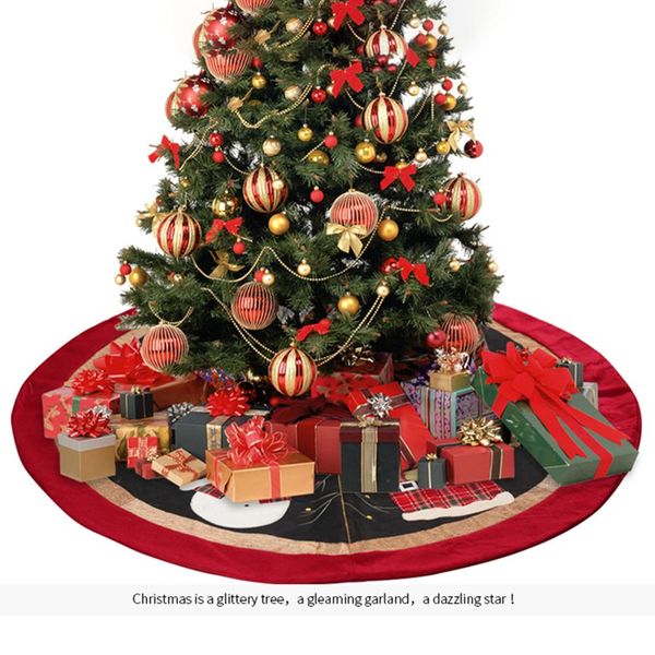 

christmas tree skirt 35/48inch round carpet christmas decorations for home floor mat new year 2019 xmas tree skirts