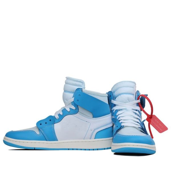 

20201 white powder blue basketball shoes for men 10x chicago bred 1s mens off trainers athletic sport sneakers 36-45, Black