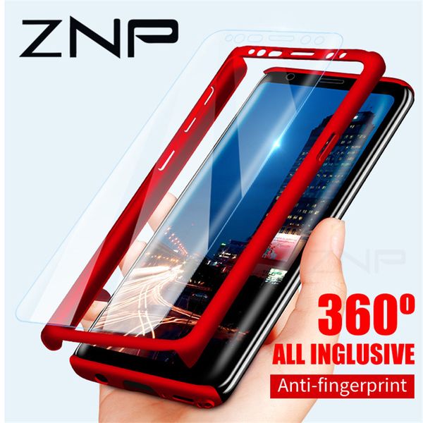 

znp 360 degree shockproof phone case for samsung galaxy s9 s8 plus note 8 9 cover shell for samsung s7 edge s8 protection cases