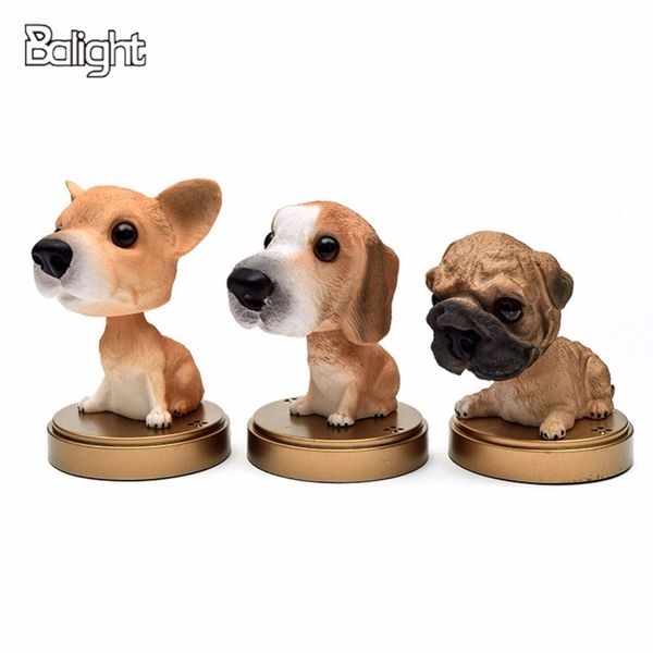 

balight car ornament shaking dog nodding dog car styling cute bobblehead doll shakes head for interior decoration