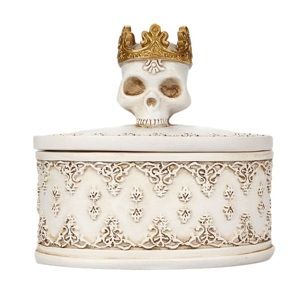 

jewelry organization box crown skull earrings rings necklace organizer