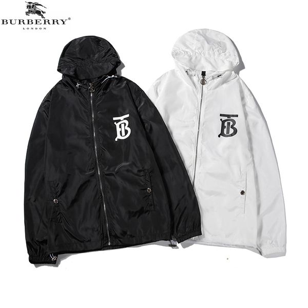 

burberri british brand jacket mens designer jacket luxury limited tb letter jacket fashion trend parka coat casual windbreaker sports hoodie, Black;brown