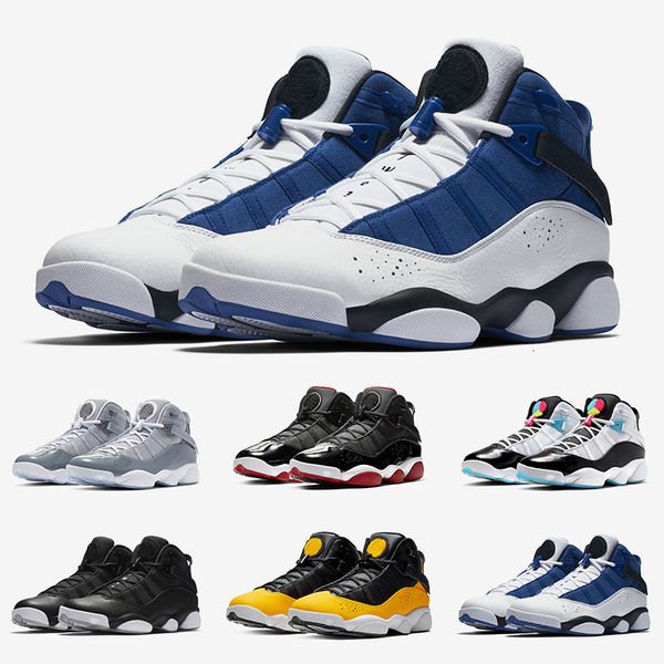 

women 6 6s six rings mens basketball shoes blue grey concord bred green gym red space jam man authentic sports trainer sneakers