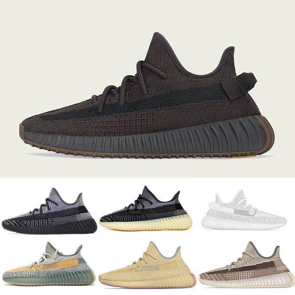 

2020 kanye west 35v2 cinder earth zyon men women running shoes sulfur israfil asriel linen yeshaya sport tail light sneakers 36-48 with box