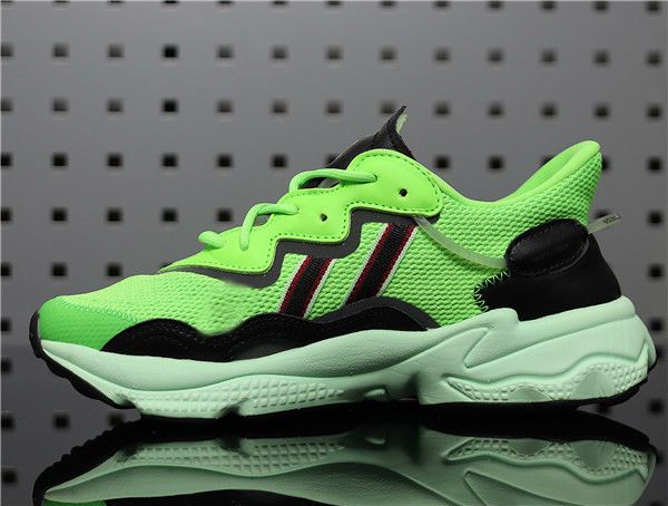 

with box 3m reflective xeno ozweego for men women casual shoes neon green solar yellow halloween tones core black trainer sports sneakers