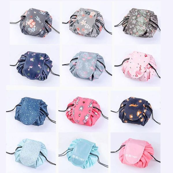 

2020 drop shipping women drawstring cosmetic bag makeup bag organizer make cosmetic case pouch toiletry beauty box oc471
