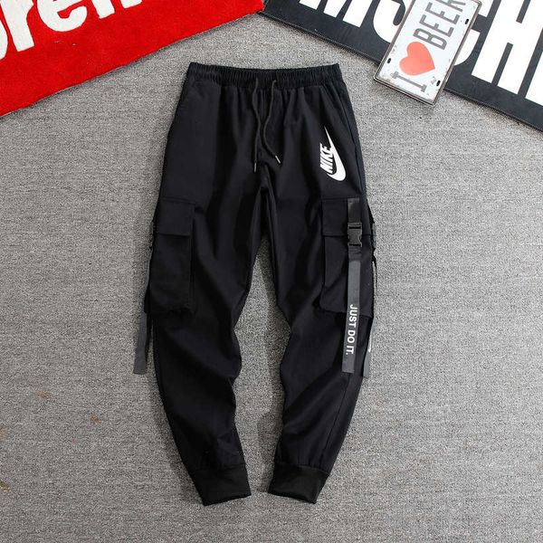 

2019 jogger pants men fitness bodybuilding gyms pants for runners brand clothing autumn sweat trousers britches, Black