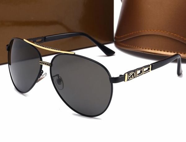 

2019 new polarized sunglasses for men retro trend travel driving uv protection goggles 4294, White;black