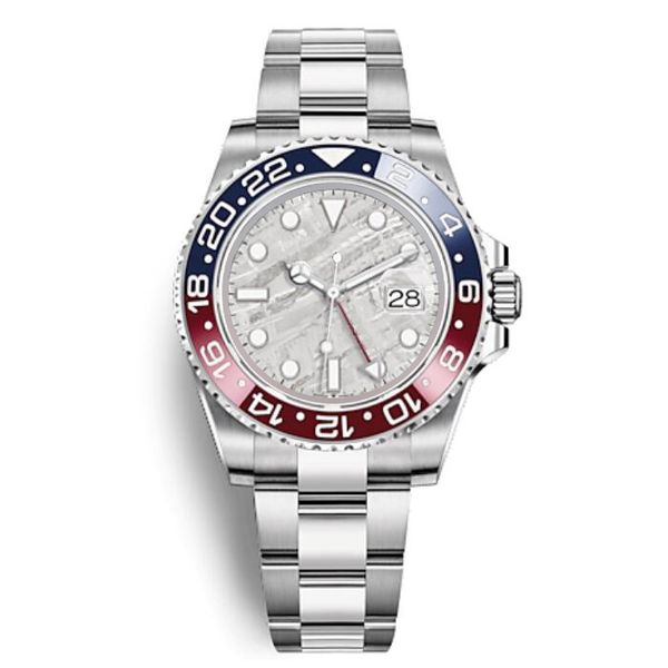 

New 2019 model men wri twatch 316l tainle teel blue red pep i watch automatic gmt movement limited watch orologio di lu o ma ter gift