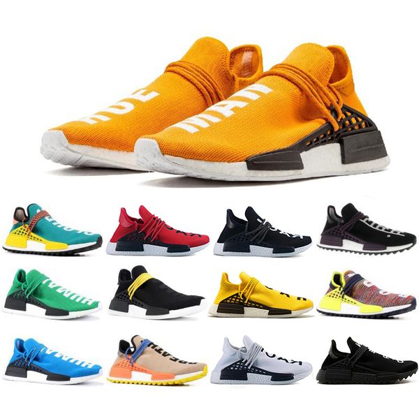 

new human race hu trail pharrell williams running shoes men nerd black cream mens trainers women outdoor designer sports sneakers
