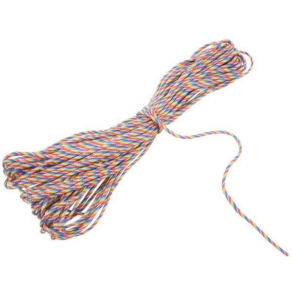 

parachute cord with 7 strands, 550 lbs, 100 ft.rainbow