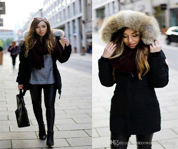 

winter slim womens down jackets thick long sleeve hooded womens parkas designer female warm casual outerwear, Black