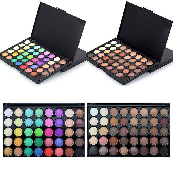 

40 color eyeshadow palette matte glitter eyeshadow diamond shimmer eye primer luminous eye shadow women gift smoky/warm color