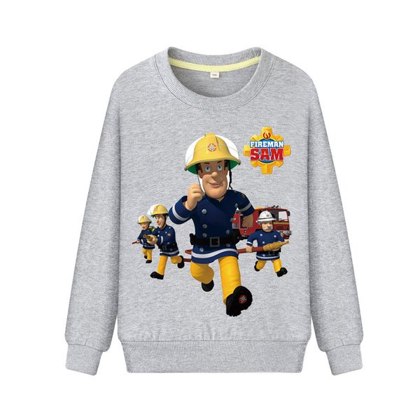 

2019 унисекс дети толстовки мальчик с длинным рукавом вырезать розовый повседневная толстовка девушки весна пожарный сэм тонкий костюм дети, Black